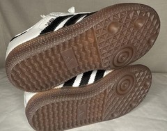 Adidas Samba J Kids Unisex Boys Girls Indoor Soccer Shoes White Black Size 8 K