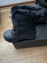 Sorel Children’s Snow Commander Boot – Black, Charcoal – Size 12 US – New