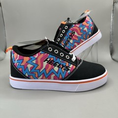 Heelys Pro 20 90s Print Lace-Up Skate Wheel Sneaker Shoes Youth Size 4 NEW