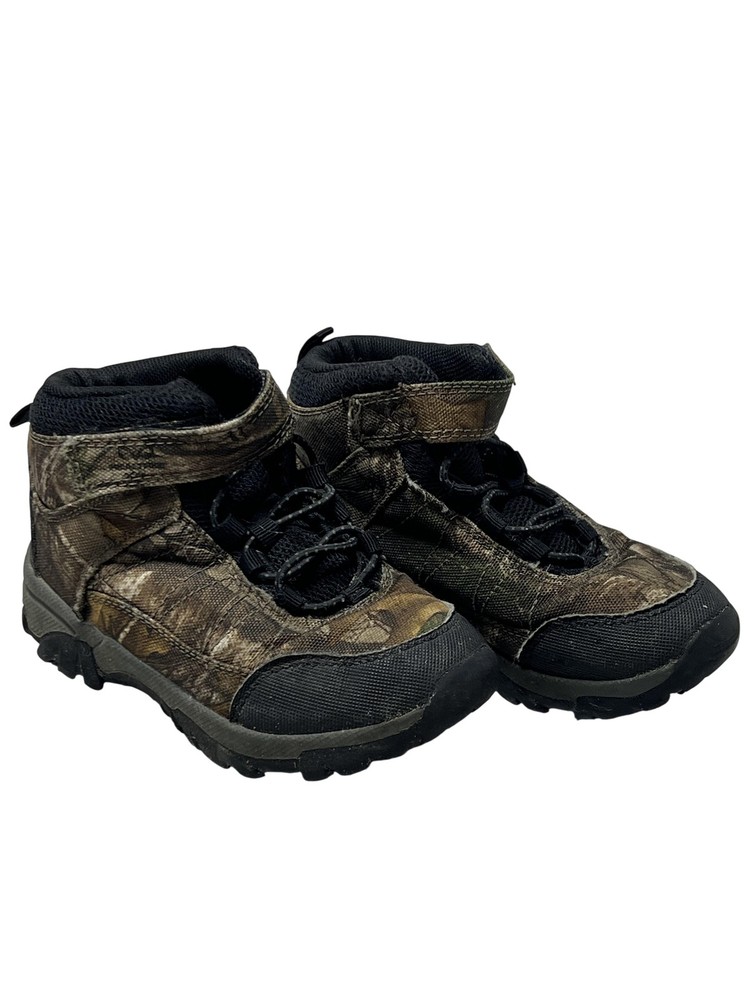 Camo Snow Boots Youth Size 11 Brown Hiking Hunting Outdoor Winter Trail