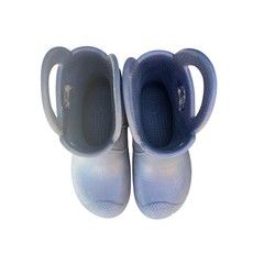 Crocs Handle It Rain Boots Navy Blue Waterproof Toddler Size C11 Pull On 12803