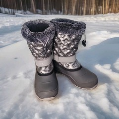Kamik Junior Penny 3 Snow Boots Silver Size 5