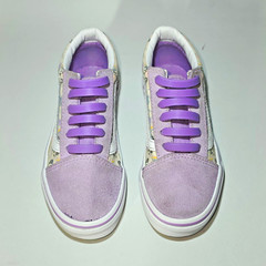 VANS Old Skool Off the Wall Unisex Kids Suede Sneakers Purple US 13