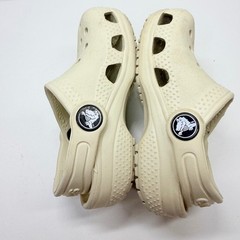 Crocs Classic Clogs Kids Size 6 Bone Off-White Slip On Water Shoes