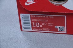 Nike Dunk Low SE TD Iron Grey Ghost Green Toddler Size 10C DQ6217-001 NEW