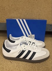 Size 3.5 (GS) – adidas Samba OG Low White Black Gum 2023-IE3675