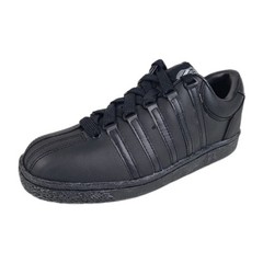 🚨 K-Swiss Classic Varsity 80144 Shoes Sneakers Sport Black Leather Size 5 Youth