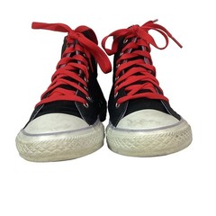 Converse CTAS Double-Tongue Junior’s Sz 5 Black & Purple High Tops 642889F