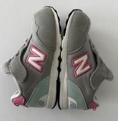New Balance Kids‘ 515 New-B Hook & Loop Sneaker, Little Kid Size 7, Pink/Gray