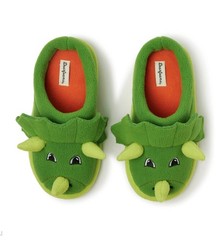 Dearfoams Boys Peyton Animal Slip-on Clog Kids Slippers – Dinosaur Size 4-5