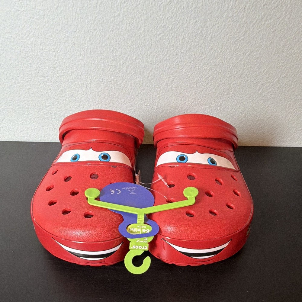 Crocs Disney Cars Lightning McQueen Red Slip-On Clog Kids US Size 11