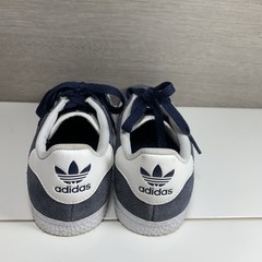 Adidas Gazelle Kids US 1 Shoes Blue White Suede Lace Up Athletic Sneakers G21963