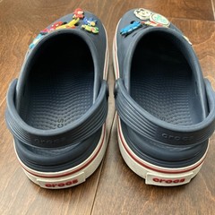 Crocs Crocband Navy Blue Clogs Kids Youth J1 Red Slip-On Sandals Pokémon Charms