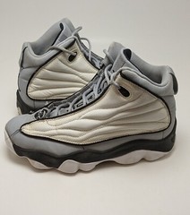 Youth Jordan Pro Strong High Gray White Basketball Shoes 407484-013 Size 6Y