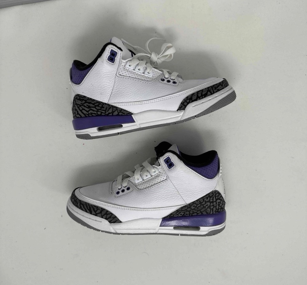 Air Jordan 3 Retro GS ‘Dark Iris’ – Size 4y/5.5w – Preowned In Original Box