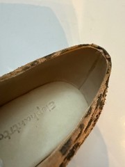 Elephantito Kids Leather Shoes Leopard Print Brogue Lace Up Sz US 11.5 EUR 28