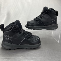 Nike Manoa Leather Toddler Boot Black Lace Up Ankle BQ5374-001 Size 6C Shoes