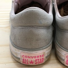 Converse Shoes Junior 2 Chuck Taylor All Star Double Tongue Gray Sneaker 665988F