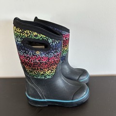 Little Kids Bogs Classic II Rainbow Dots Boots Toddler 12 Rain Mud Farm Snow
