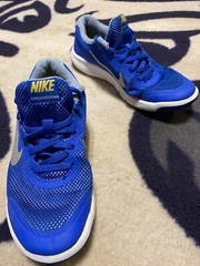 NIKE FLEX EXPERIENCE 4 GYM RUNNING SHOES 749807 401 Blue White GS 5.5Y WOMEN 7