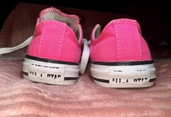 Converse Chuck Taylor Shoes Kids US 12 Hot Pink Low Top Sneakers
