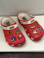 Crocs Sonic The Hedgehog Limited Ed Red Jibbitz J6 **READ**