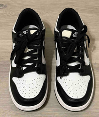 NIKE Dunk Low Retro Panda black and white kids unisex sneakers size 5.5Y NO BOX