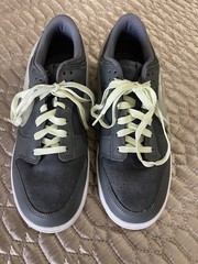 Nike Dunk low yth 7, “Halloween Glow in the Dark” athletic shoes. gray leather