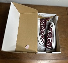 VAN x HARRY POTTER Authentic Elastic Maroon & White Toddler Slip On Sz 9.5
