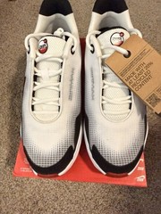 Nike Air Max Nova (GS) Unisex Kids Mesh Low Top Sneaker White Red 7Y FN4446-100