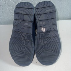 UGG AUSTRALIA Baxter Indigo Navy Blue Suede Lace Up Winter Boots Boys Girls Sz 2