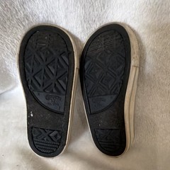 Converse Chuck Taylor All Star Silver Glitter Slip-On Low Top Kids US 7