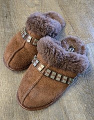 UGG Australia Star Wars Chewbacca Youth Kids Wool Scuff Slippers, Sz 6 US, 37 EU