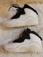 NIKE AIR JORDAN RETRO 10 BP SUMMIT WHITE/BLACK 310807-104 SIZE 12C