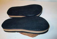 NOS Vintage 80s RAINBOW Flip Flops Two Color Yellow Blush Child Sandals 13 NEW