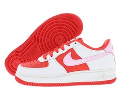 Nike Big Kids‘ Air Force1 Low Valentines Day Sneakers – White/Red/Pink
