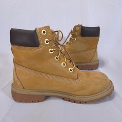 Timberland 6″ Premium Waterproof Boots Wheat Nubuck 12909 Youth 4.5M Fits Wm 6