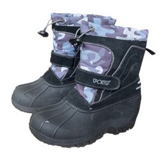 Snow boots Gray/Blue Camouflage Size S (13-1)