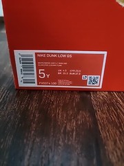 Nike Dunk Low GS White Smoke Grey Iron Gum 3M FV0374-100 Size 5y