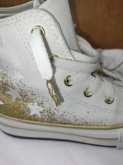 Converse High-Top Chuck Taylor All Star Sneaker Shoes Platform Youth Size 1
