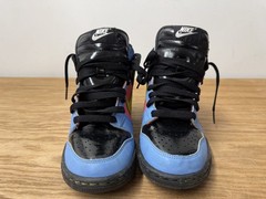 RARE 2007 Nike Dunk High 308319-033 Sz 4.5 Black/Bright Cactus-Flamingo Pink