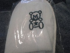 Size 1 slippers-white teddy bears-one size fits most- China