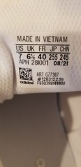 Adidas Stan Smith J White Sparkle, New, Kids Size 7, GZ7387