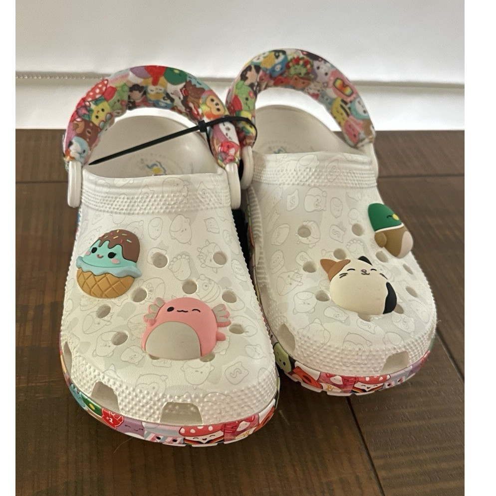 Crocs Classic Clog Squishmallows Unisex Kids J6 White/Multicolor -On