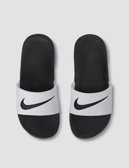 Nike Kawa Slides Kids’ Black/White (Size 1Y) New with Box