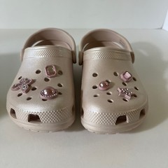 Kids Crocs Classic Shimmer Gem Clog Quartz Pink J2