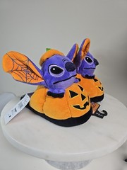 Kids Halloween Stitch 3D Slippers – Plush Cozy Character House Shoes Size 5/6