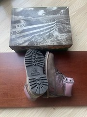 Vintage Timberland 6in Boots Hex Brown Classic Size 1.5 Youth New Wit Box 27911