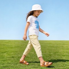 Kids Girls Boys Slides Sandals Adjustable Straps Casual Beach Walking Sandals