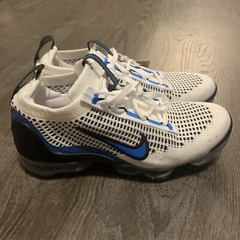 Nike Air VaporMax 2021 Flyknit GS Size 4.5Y Blue White Running Shoes DB1550 101